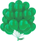 PartyWoo Dark Green Balloons 50 pcs 12 Inch Pearl Hunter Emerald Forest Green Latex Helium Balloons for Graduation Christmas Jungle Safari Baby Shower Birthday Party Decorations Green-Z26