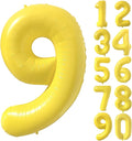 40 inch Yellow Number Balloon Giant Foil Helium Balloons Number 9 Balloon for 9th Birthday Party Decorations