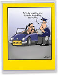 NobleWorks - 1 Large Happy Birthday Card with Envelope (8.5 x 11 Inch) - Funny Cartoon Humor (Buyer Discretion Advised) - I'm Sexy J8312BDG
