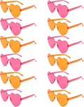Heart Sunglasses 12/18/24 Pcs Heart Shaped Glasses for Women Cute Funny Party Glasses Party Favors Accessories