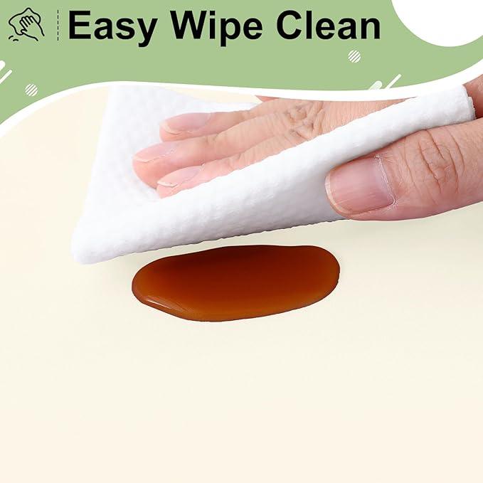misaya 6 Packs Disposable Plastic Table Cloth, 54 x 108 Inch Waterproof Rectangle Tablecloth, Leakproof & Sturdy Decorative Table Covers for Easter, Picnic, Party and Outdoor, Beige