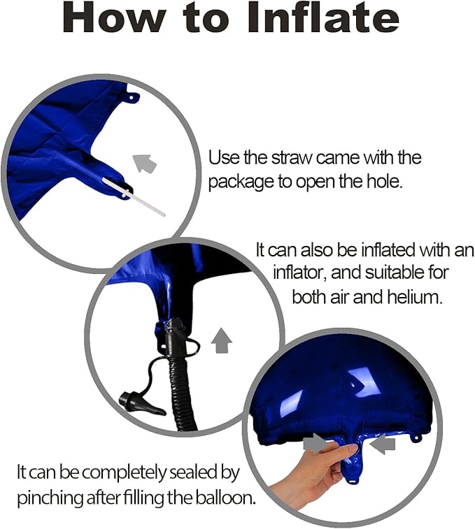 40Inch Navy Blue Number 18 Balloon Large Helium Royal Blue Number Balloons 0-9 Giant Digital 18th Foil Mylar Big Party Balloon for Boy Birthday Party Anniversary Graduation Decorations
