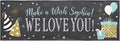Let's Make Memories Personalized Happy Birthday Banner for Kids - Custom Birthday Party Decorations - Indoor/Outdoor Vinyl - Any Text - Chalkboard Celebration - 6ft