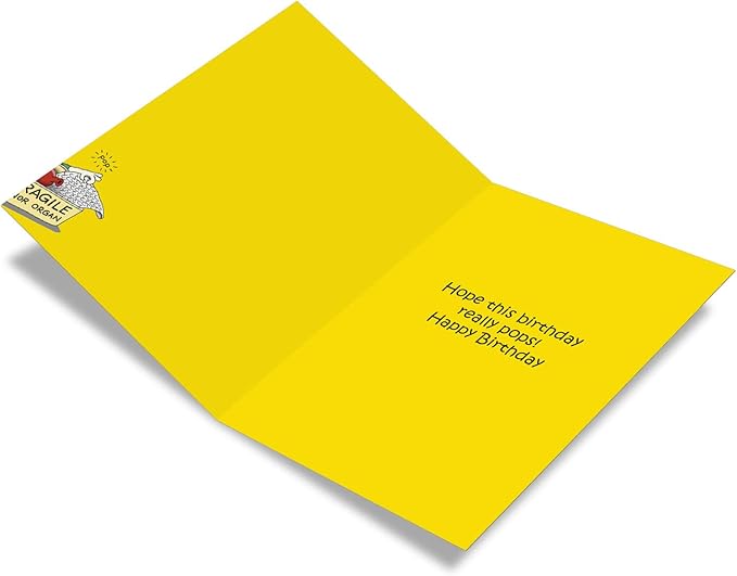 NobleWorks - 1 Hilarious Greeting Card for Birthday - Funny Birthday Cartoon, Comic Notecard - Obsessive Compression Disorder C4855BDG