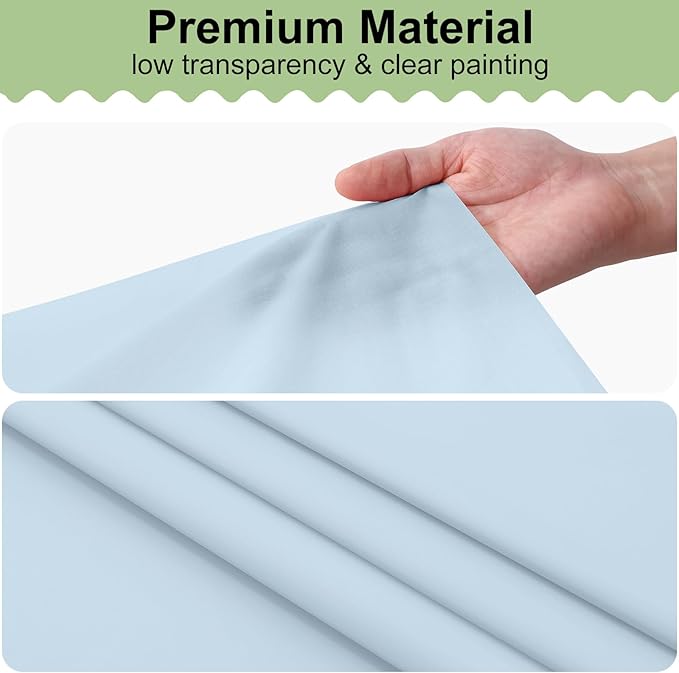 misaya 6 Packs Disposable Plastic Table Cloth, 54 x 108 Inch Waterproof Rectangle Tablecloth, Leakproof & Sturdy Decorative Table Covers for Easter, Picnic, Party and Outdoor, Baby Blue