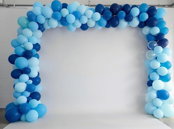 50 Pack 12 Inch Blue Latex Balloons for Party Decorations, Thick Premium Balloons for Birthday, Baby Boy Shower, Graduation, Corporate, Photo Backdrop, Arch & Garland, Air or Helium