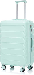28 Inch ABS Hard Shell Large Luggage With Combination Lock and Side Hooks, Blue