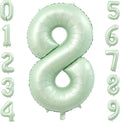 40 Inch Olive Green Large Number Balloons 0-9, Number 8 Balloons Foil Mylar Big Number Balloons, Helium Number Balloons Decorations For Birthday, Anniversary Events, Wedding Party