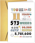 Cute 11th Birthday Card for Boys Girls, Ideal eleven Year Old Birthday Card Gift for Son Daughter Grandson Granddaughter, Happy Birthday Card for 11 Years Old Children, 11Th Birthday Decoration