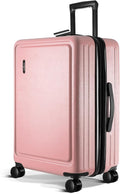 TRAVELARIM 24 Inch Luggage with Spinner Wheels, Hard Shell Suitcase with TSA Locks for Luggage, Travel Large Suitcase, Expandable Hard Shell Suitcases, Pink