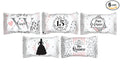 Party Sweets Quinceanera Themed Buttermints by Hospitality Mints, Individually Wrapped, 7 oz. Bag Pack of 6 (330 pieces), White Buttermints