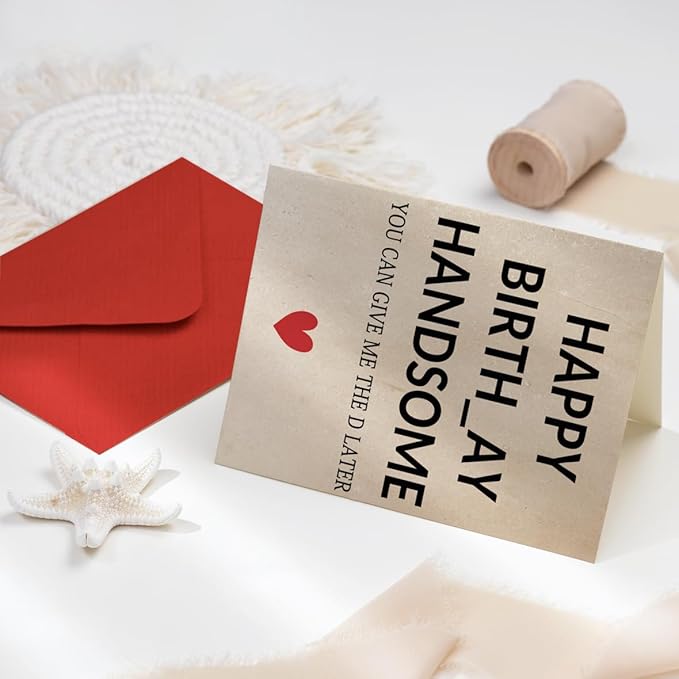 Birthday Gifts for Men, Funny Birthday Card for Boyfriend, Happy Birthday Cards for Husband Him