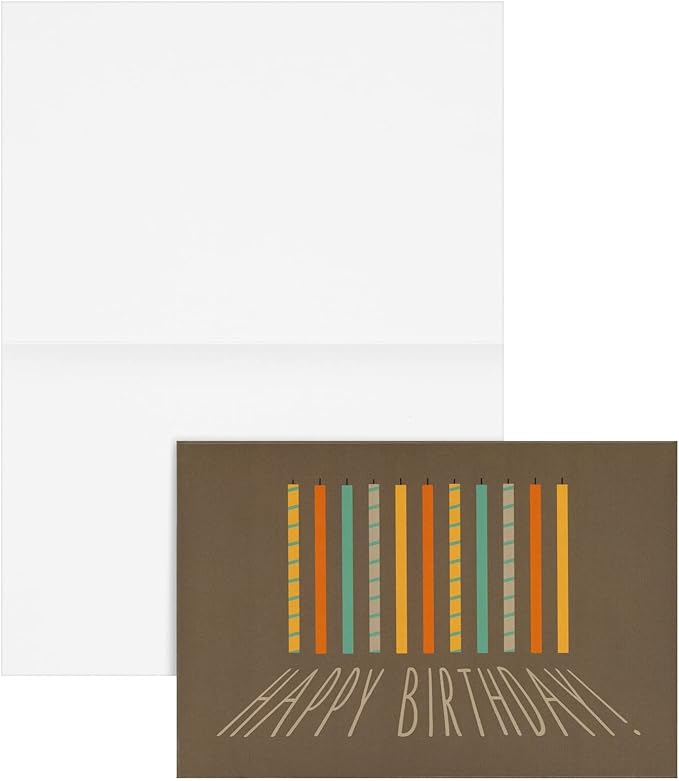 BEST PAPER GREETINGS Birthday Cards - Assorted Birthday Cards Blank Inside - Blank Note & Envelope Pack - 4x6 in, Pack of 36, Multicolor
