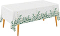 Gatherfun Sage Greenery Baby Shower Disposable Tablecloth, Plastic Table Cover for Baby Shower Party,Boho Greency 3 PCS, 54”x 108”