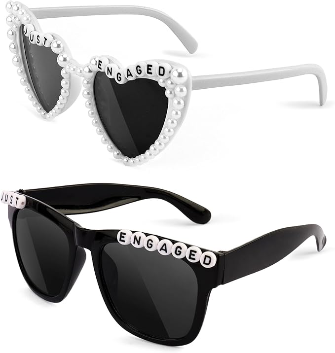 Engagement Party Decorations Just Engaged Sunglasses for Engagement Decor Just Engaged Party