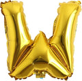 16" Alphabet Letter and Number Balloons Set Package, Aluminum Hanging Foil Film banner Mylar Balloon for Birthday Party Decoration Custom Word (A-Z, 0-9 Gold) (16 inch W Gold)