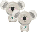 Set of 2 Adorable Koala Bear Jumbo 28" Foil Party Balloons by Anagram