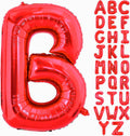 40 Inch Large Red Letter B Balloons Alphabet B Letter Balloons Foil Mylar Big Letter Balloons for Birthday Party Anniversary New Year Graduation Wedding Decorations