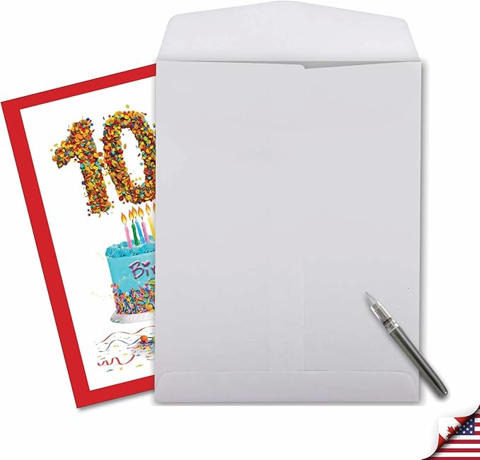 NobleWorks - Jumbo 101th Milestone Birthday Paper Card 8.5 x 11 Inch with Envelope (1 Pack) Oversize Jumbo Big Day 101 J2764MBG