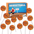 Basketball Candy Lollipops - 18 Count Individually Wrapped Suckers - Great for Basketball Party Favors - Sports Snacks - Basketball Goodie Bags - Team Treats