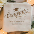 Personalized Graduation Party Disposable Napkins, Custom Grad Party Decor, Class Of 2025, Congratulations Grad, Gifts For Graduations Parties Style 6