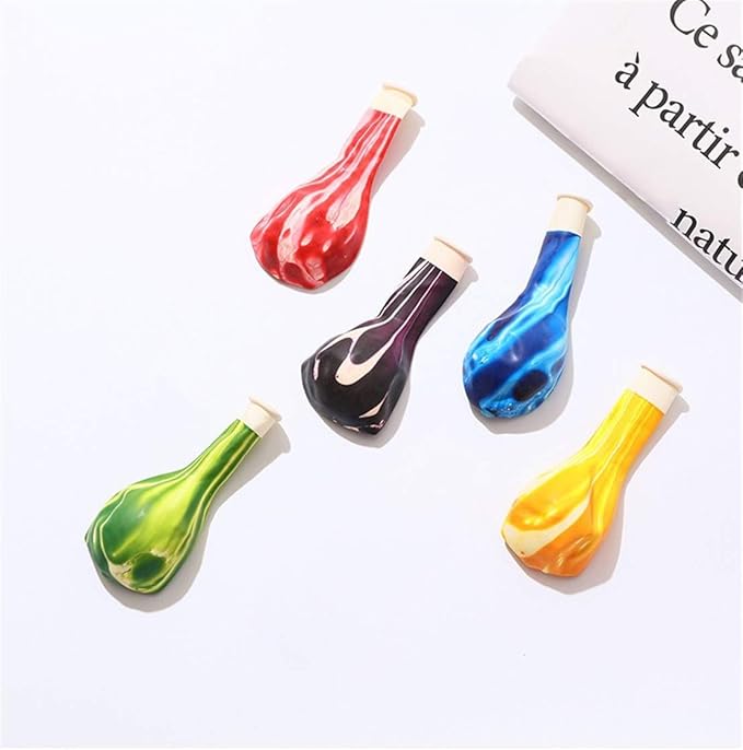 Rainbow Tie Dye Balloons 50PCS 12 Inch Agate Marble Latex Swirl Balloons For Tie Dye Birthday Party Supplies,Candyland,Bachelorette,Fun Hippie Party Decorations(Multi-Color)