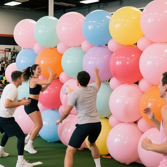 32 Pack Pastel Balloons 36 inch Multicolor Macaron Balloon for Day Girls Birthday Baby Shower Easter Party Decoration