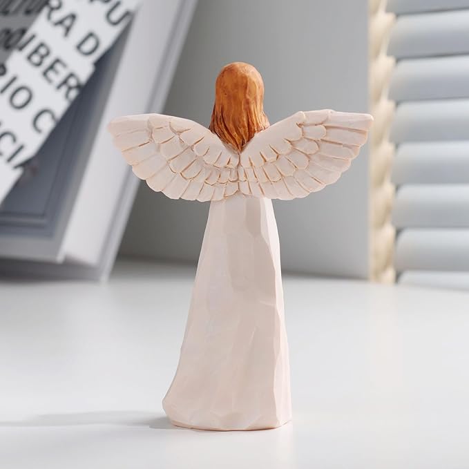 Thank You Gifts for Women,5.5'' Handmade Angel Figurine Sunflower Gifts for Women,Employee Appreciation Gift,Appreciation Gift for Teacher Coworkers Boss Lady