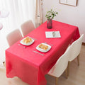 2 Pack Plastic Tablecloths Disposable Easter Party Table Covers Plastic Table Cloths BBQ Picnic Birthday Christmas Parties Covers Waterproof Oil-proof Table Cloth Thin Red Table Cloths 54 x 108 In