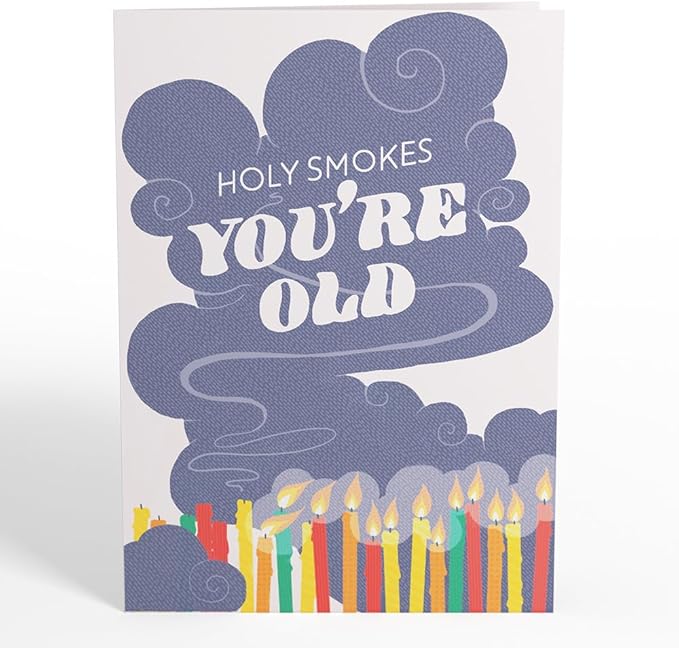 Lovepop Happy Birthday Pop-Up Card for Her and Him- 3D Humor Birthday Greeting Cards for Boys, Girls, Men, Women - Holy Smokes - 5" x 7" Fire Extinguisher Card- Blank Notecard & Envelope Included