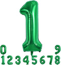 TONIFUL 40 Inch Dark Green Large Numbers Balloon 0-9 Birthday Party Decorations,Foil Mylar Big Number 1 Balloon Digital 1 for Birthday Party,Wedding, Bridal Shower Engagement Photo Shoot, Anniversary