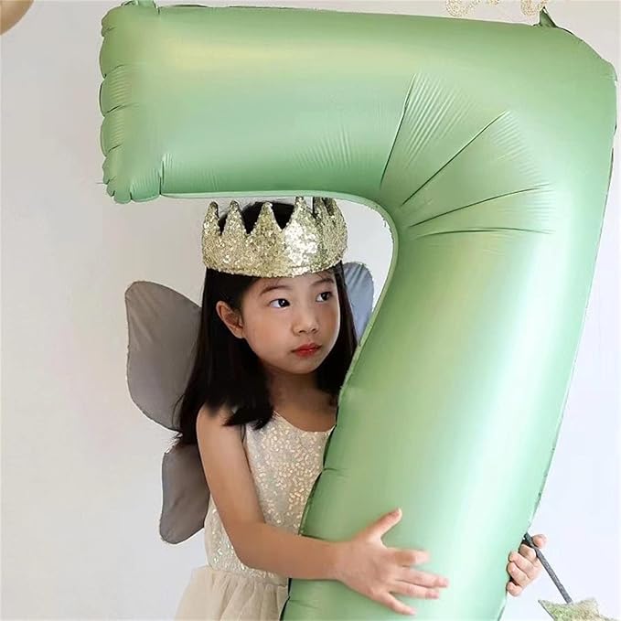 Sage Green Number 70 Balloons, 3pc 40 Inch Large Olive Green Foil Number 7 & 0 Balloons for Women, Men, Unisex Adults, Self Inflating 70th Birthday, Anniversary Party Decorations Supplies