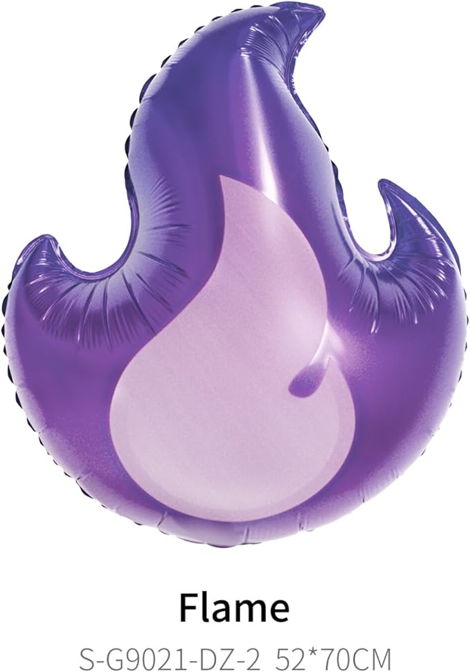 K pop Music Hunter Balloons,Purple Guitar Balloons,Purple Flame Balloons & Silver Music Note Balloons for K pop Movie Theme Birthday Singer Party Decoration