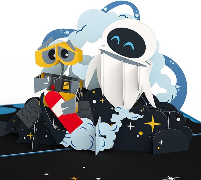 Lovepop Disney and Pixar’s WALL•E Birthday Card, Hope your birthday is out of this world, Premium pop-up