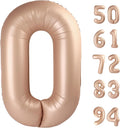 Light Brown Number Balloon 40 Inch, Tan 0 Number Balloons, Khaki 10 20 30 40 50 Numbers Balloon Beige Birthday Decorations, Sandy Brown Party Supplies for Women Men