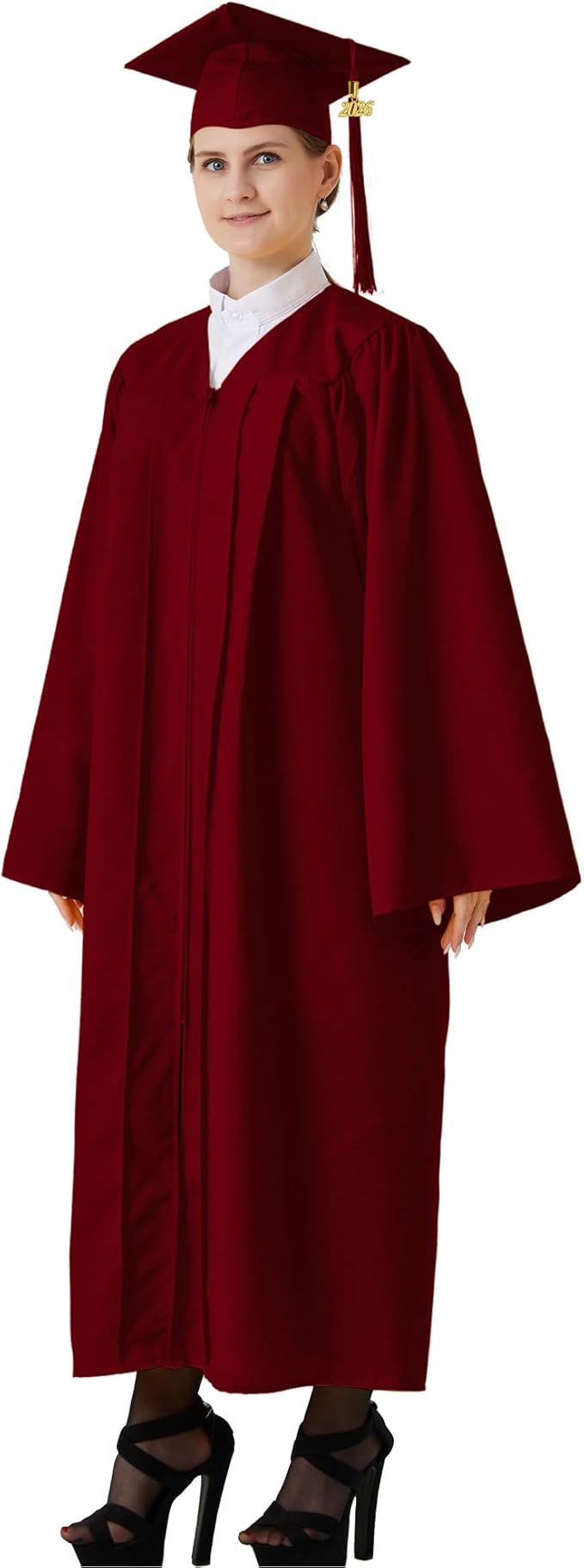 GraduatePro Matte Graduation Cap and Gown Class of 2026 Set Bulk with Tassel for High School & College 12 Colors