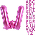TONIFUL 40 Inch Large Rose Red Letter Balloons - Giant Hot Pink Alphabet Letter Balloons for Birthday Party Anniversary Supplies Decorations
