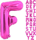 40 Inch Large Hot Pink Letter F Balloons Alphabet F Letter Balloons Foil Mylar Letter A Balloons for Birthday Party Anniversary New Year Graduation Wedding