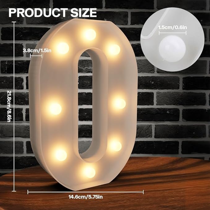 Marquee Letters Light up Sign, 26 Alphabet Battery Powered LED Lights, White Plastic Letters for Valentines Day Engagement Party Wedding Baby Shower Birthday, Xoxo
