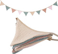 Pennant Banner Bunting Flags Multicolor, Garland Triangle Banners Fabric for Boho Shower Wedding Party Decorations Nursery Playroom Decor(Pastel)