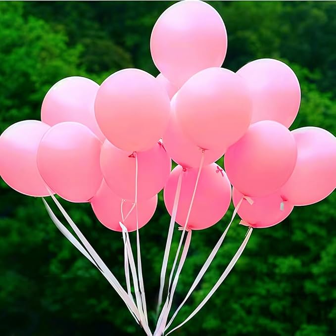 400 Pcs Pink Balloons 12 Inch Hot Pink Bulk Latex Balloon for Birthdays Weddings Party Decorations