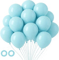 105pcs Pale Aqua Balloons 12inch Party Latex Balloons for Boys Girls Birthday Baby Shower Gender Reveal Wedding Sunflower Party Decorations