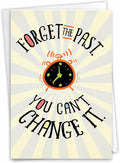 NobleWorks - Funny Happy Birthday Card with Envelope - Congrats Greeting Card, Birthday Fun - Forget the Past C7200BDG