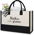 TOPDesign Canvas Tote Bag, Bridal Shower Gifts for Bride, Wedding Bachelorette Bride Gifts Shoulder Bag
