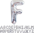 Silver Letter F Balloons 40 inch Large Alphabet F Balloons Silver Helium Foil Letter Balloon Banner for Birthday Party Anniversary Wedding Decoration