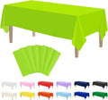 Kopokita 6PCS Lime Green Plastic Tablecloths 54 x 108 Inch, Disposable Table Cloths Rectangle Party Table Covers