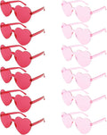 Heart Sunglasses 12/18/24 Pcs Heart Shaped Glasses for Women Cute Funny Party Glasses Party Favors Accessories