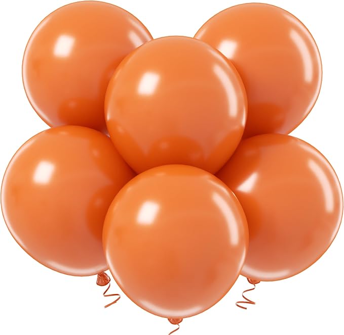 18 Inch Orange Balloons - 35Pcs Large Thick Orange Balloons Big Round Orange Latex Balloons for Birthday Baby Shower Wedding Graduation Orange Summer Themed Party Decorations