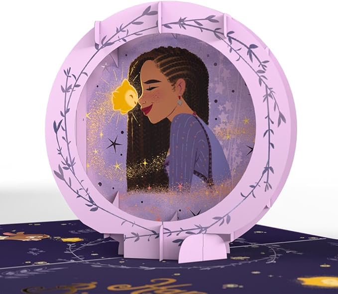 Lovepop Magical Disney Wish 3D Pop-Up Birthday Card for Girls - for Kids, Her, Daughter - 5" x 7" - Envelope Included