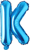 Blue 28 inch Letter Balloons Alphabet Number Balloons Foil Mylar Party Wedding Bachelorette Birthday Bridal Baby Shower Graduation Anniversary Celebration Decoration (Can not Float) (28 inch Blue K)